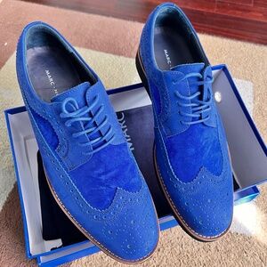 Men's Alexander Cobalt Suede Longwing Sneakers